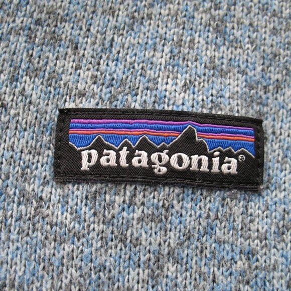 Patagonia Better Sweater 1/4 Zip Pullover Top Light Blue Gray - Picture 4 of 8